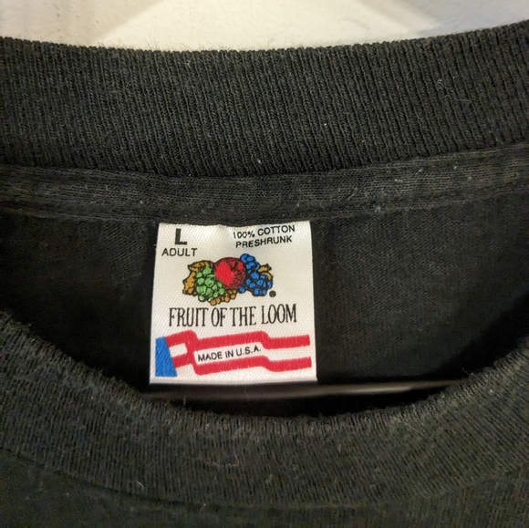 Vintage Fruit of the Loom Made in USA Single Stitch Lip Service Band T Shirt - Picture 6 of 6